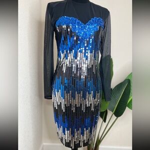 Dave & Johnny Sequin Dress